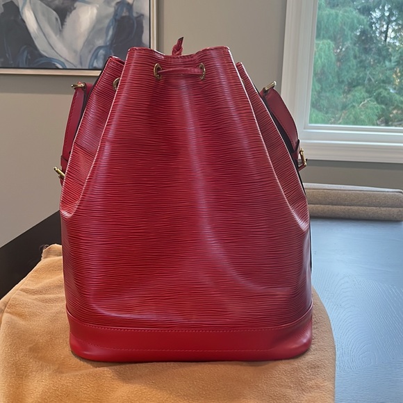 Authentic Louis Vuitton Red Epi Bag - Picture 9 of 14